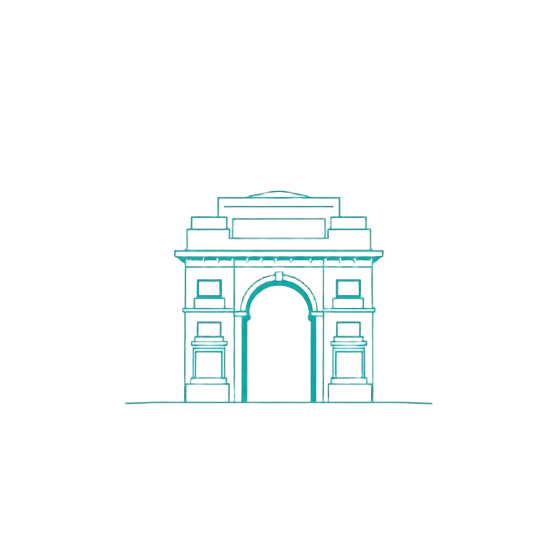 Delhi line illustration
